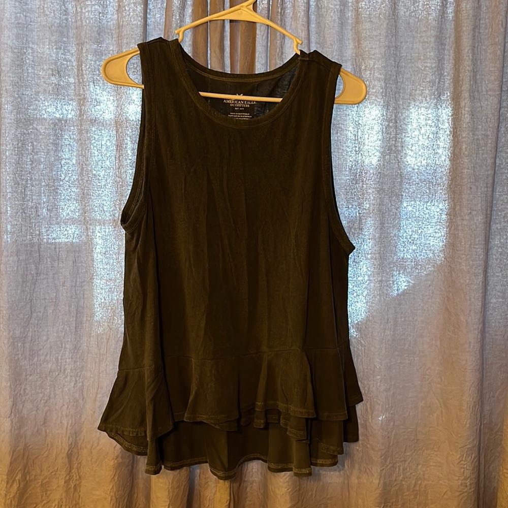 AE Hi-Lo Ruffled Tank